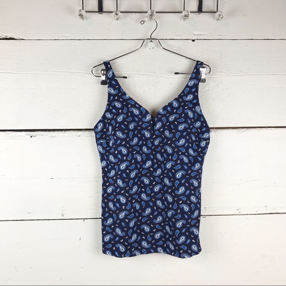 Lands end sweetheart Tankini Top - Picture 2 of 4